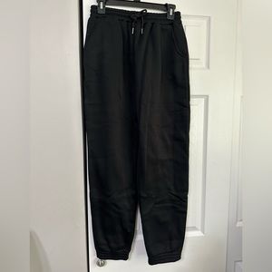 Solid Drawstring Waist Sweatpants
